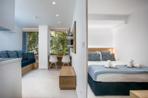 Elegant Blue Rhodes Center Apartment